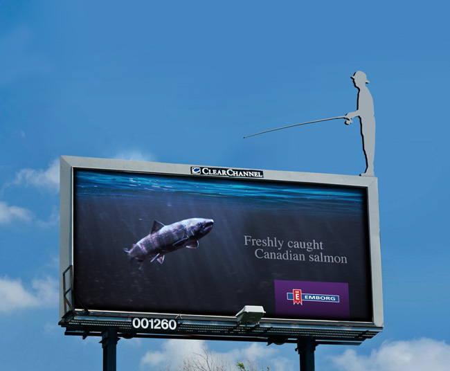 Emborg Laksepotioner Billboard by Robert Thomsen